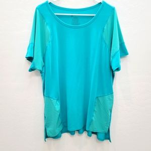 💕 Xersion Quick-Dri Green Activewear Top Women's Size 1X